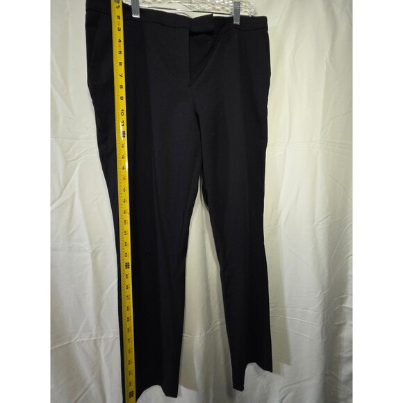 H&M Women Black Dress Pants Size US 14 EUR 44 Flat Front Straight - Picture 2 of 6